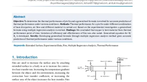 (PDF) Thermal Performance of Pin Fin with Three Different Materials and